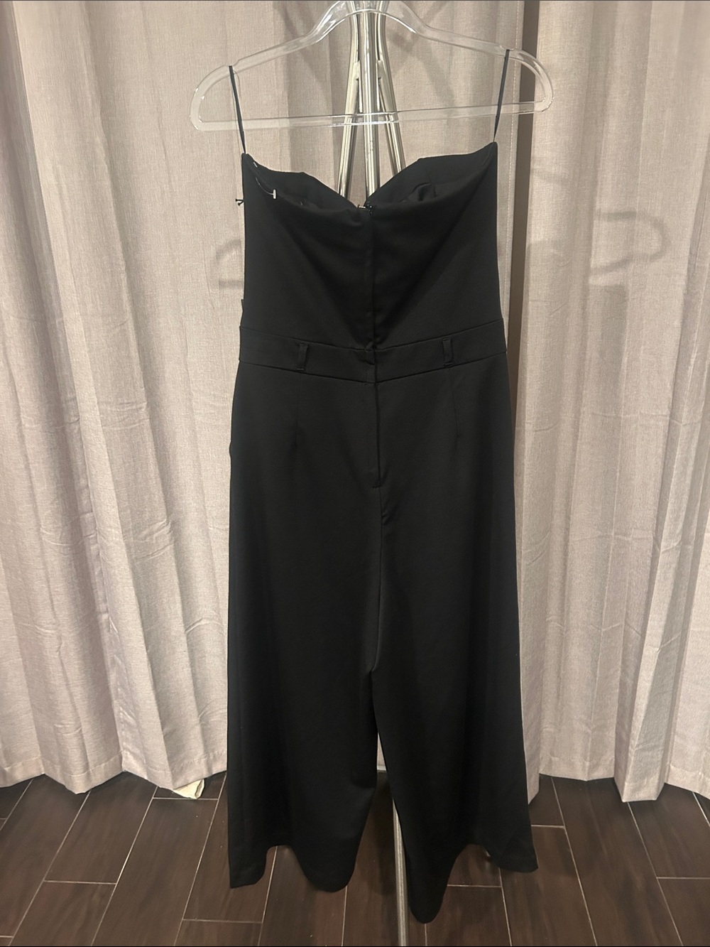 NWT Have Black Strapless Wide-Leg Jumpsuit - Picture 7 of 9